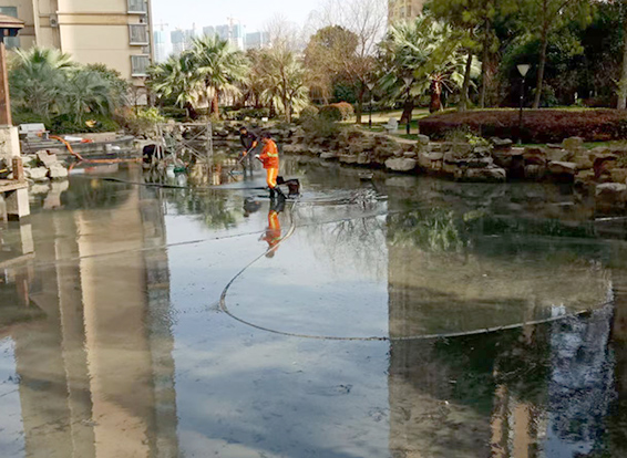 栾川景观池淤泥清理